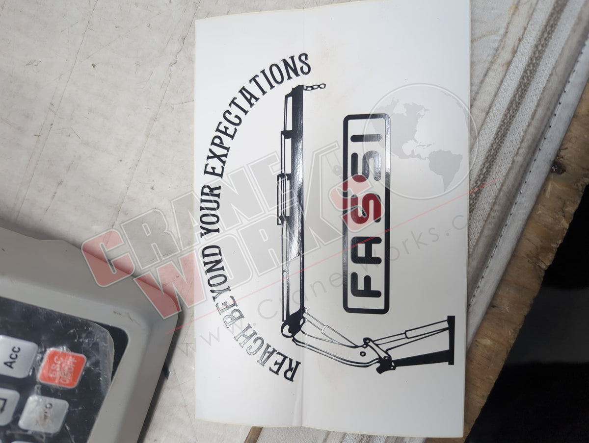 Fassi Sign FASSI SMALL | New Decal – CraneWorks