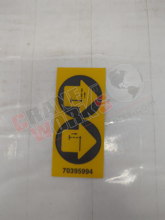 70395994 | New Decal - Control Outrigger