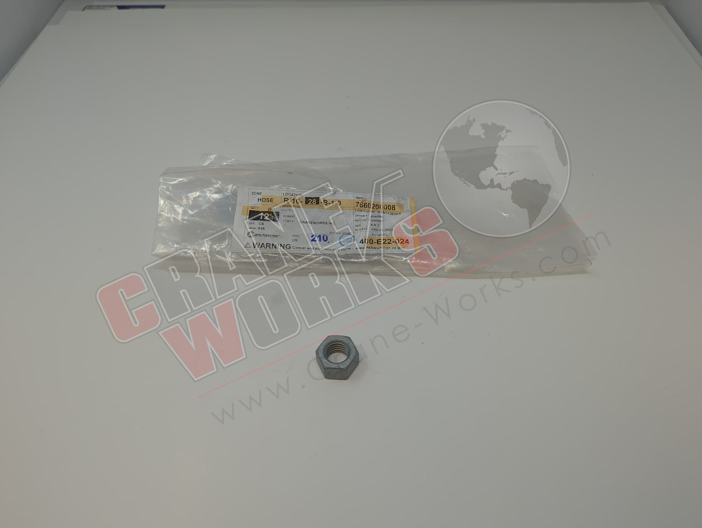 7660200008 | New Hex Nut