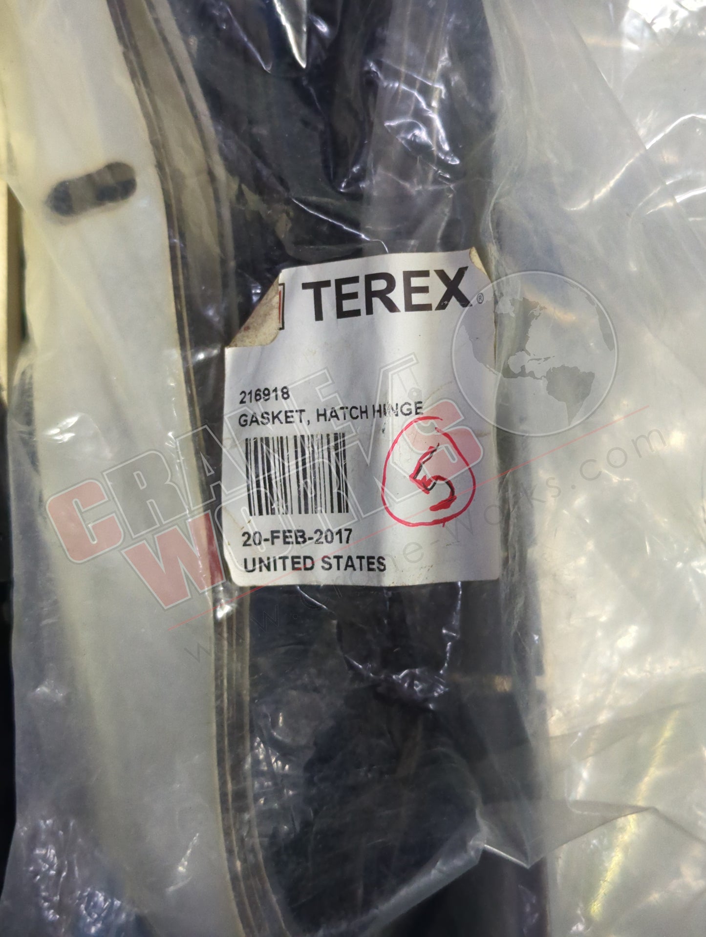 216918 | New Gasket, Hatch Hinge