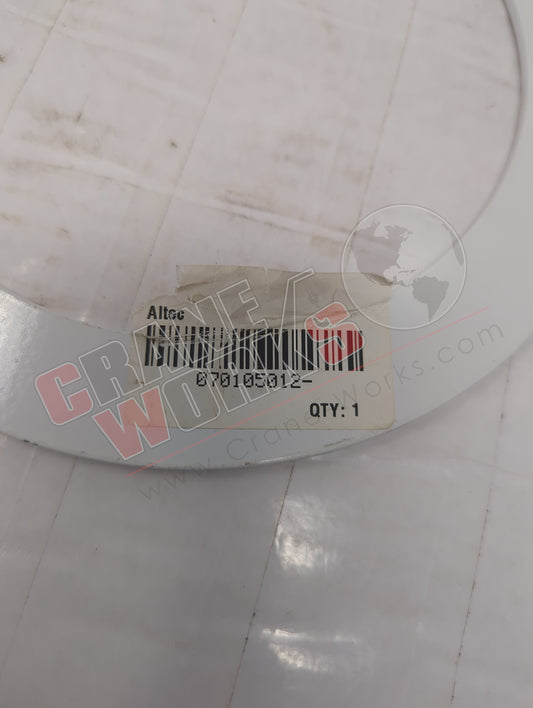 070105012 | New Thrust Washer; Pivot Drum