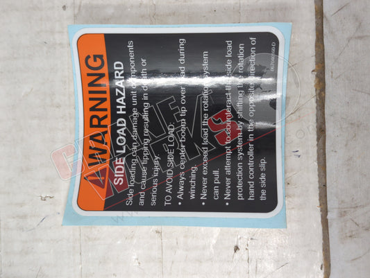 067040160 | New Side Load Hazard Warning Decal