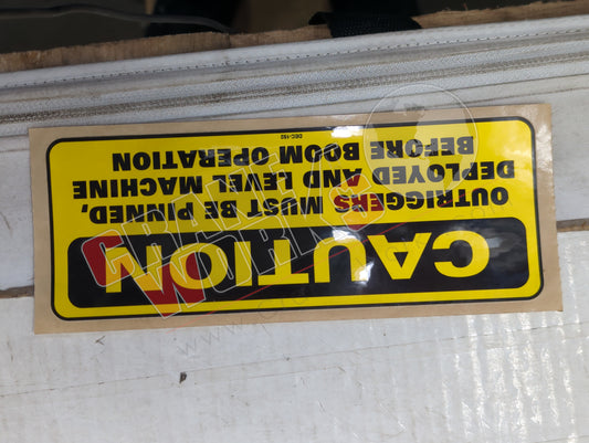 DEC-192 | New Caution Outriggers Must Be Pinned & Deployed & Lev