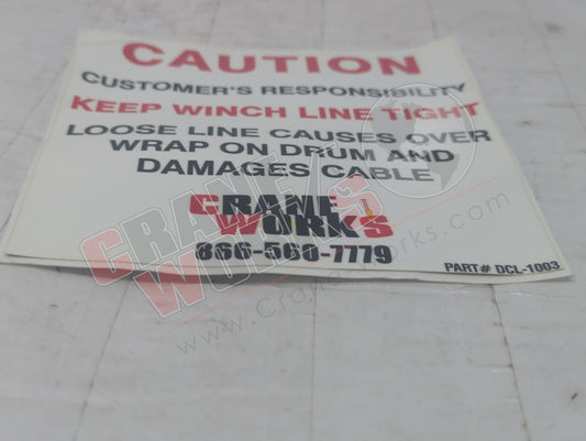 DCL-1003 | New Winch Line