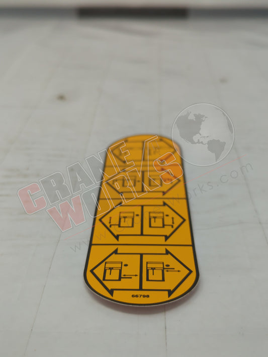 66798 | New Operating Lable 4 Free Ss