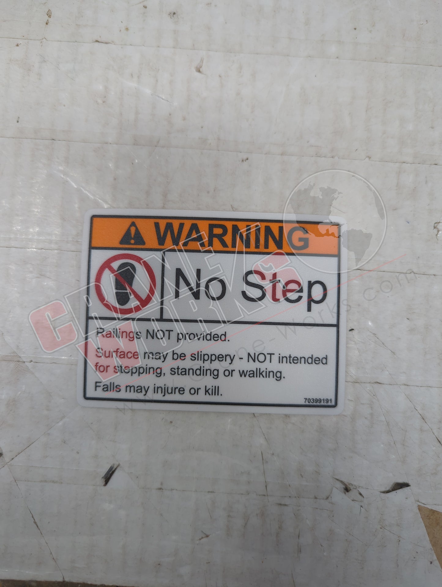 70399191 | New Decal-Warning Fall Hazard