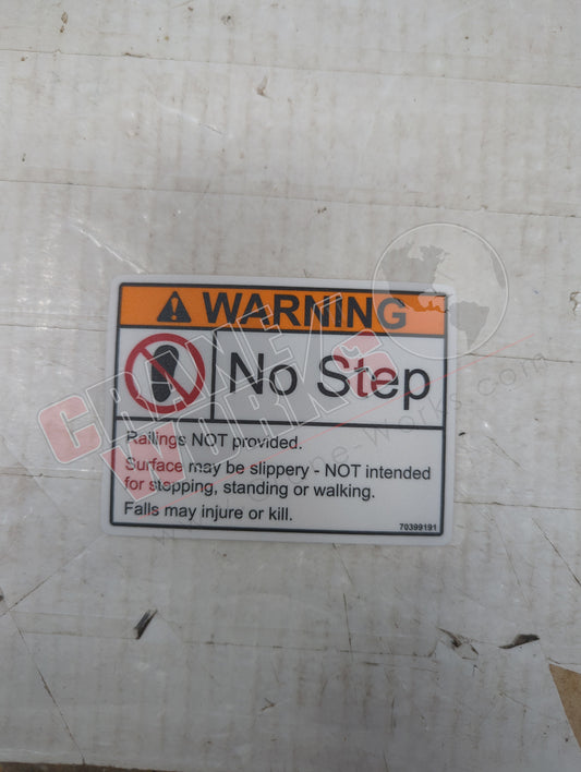 70399191 | New Decal-Warning Fall Hazard