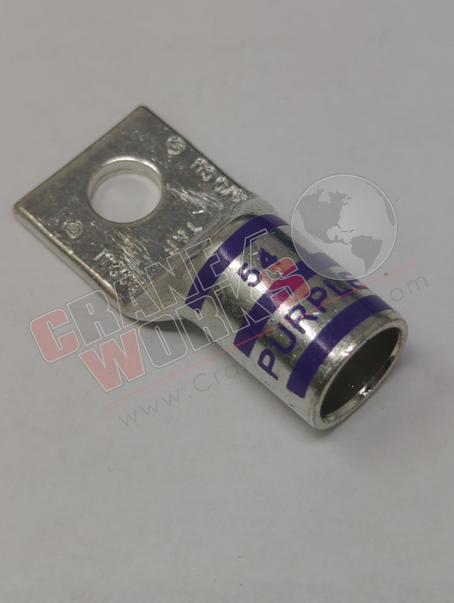 Picture of 17222, a  New Term-One Hole Lug 4/0 Ga. 3/8" Stud (44455).