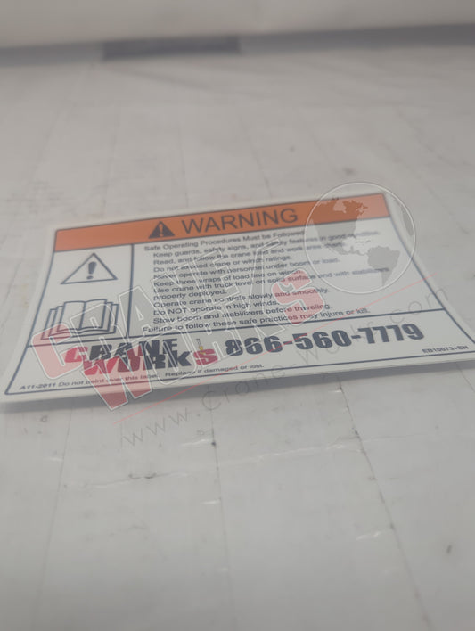 EB10073-EN | New Warning Decal