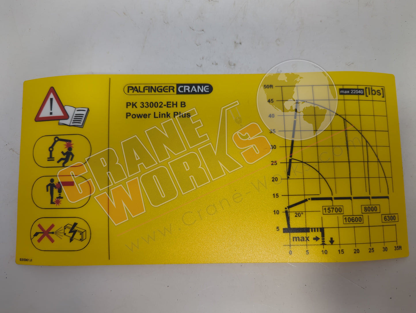 EB5961JI-8688D | New Pk33002Ehb Derated Load Chart
