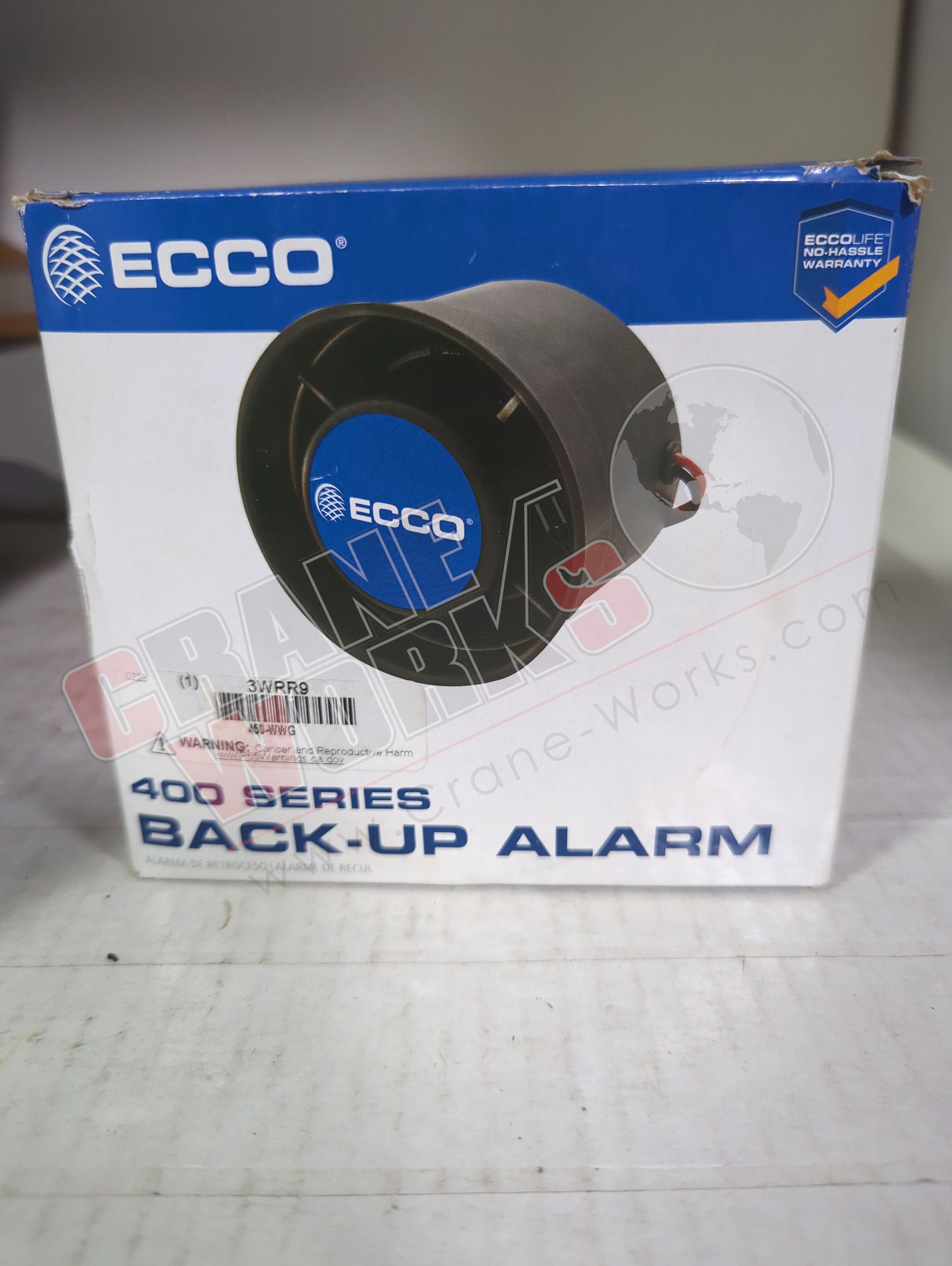 Picture of 3WRR9, a  New Ecco Back Up Alarm: 12 To 36V Dc.