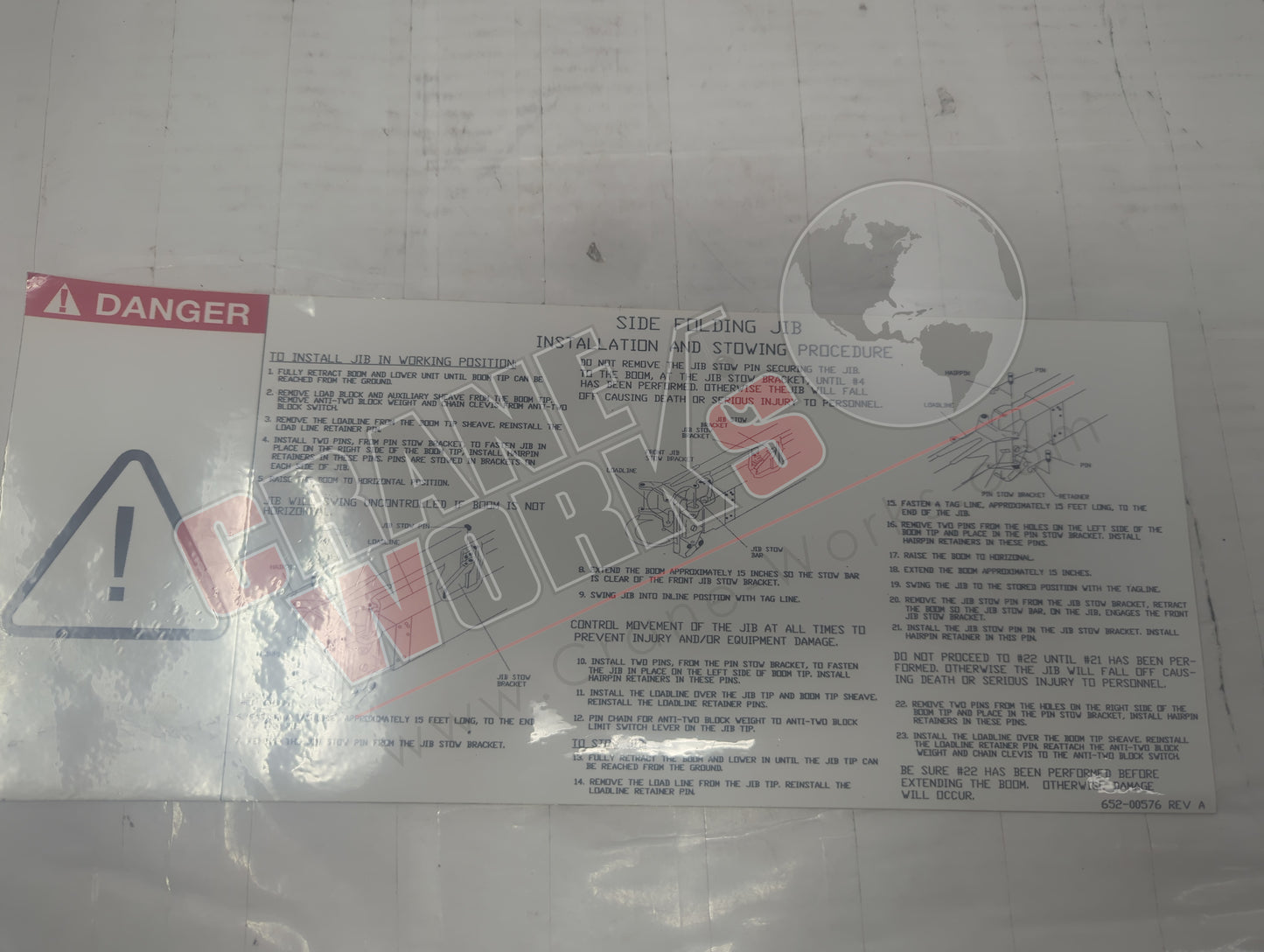 652-00576 | New Decal-Side Folding Jib