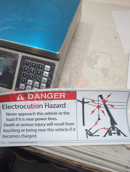 A02 TELESCOPIC | New Electrocution Hazard 12"X5" Telescopic