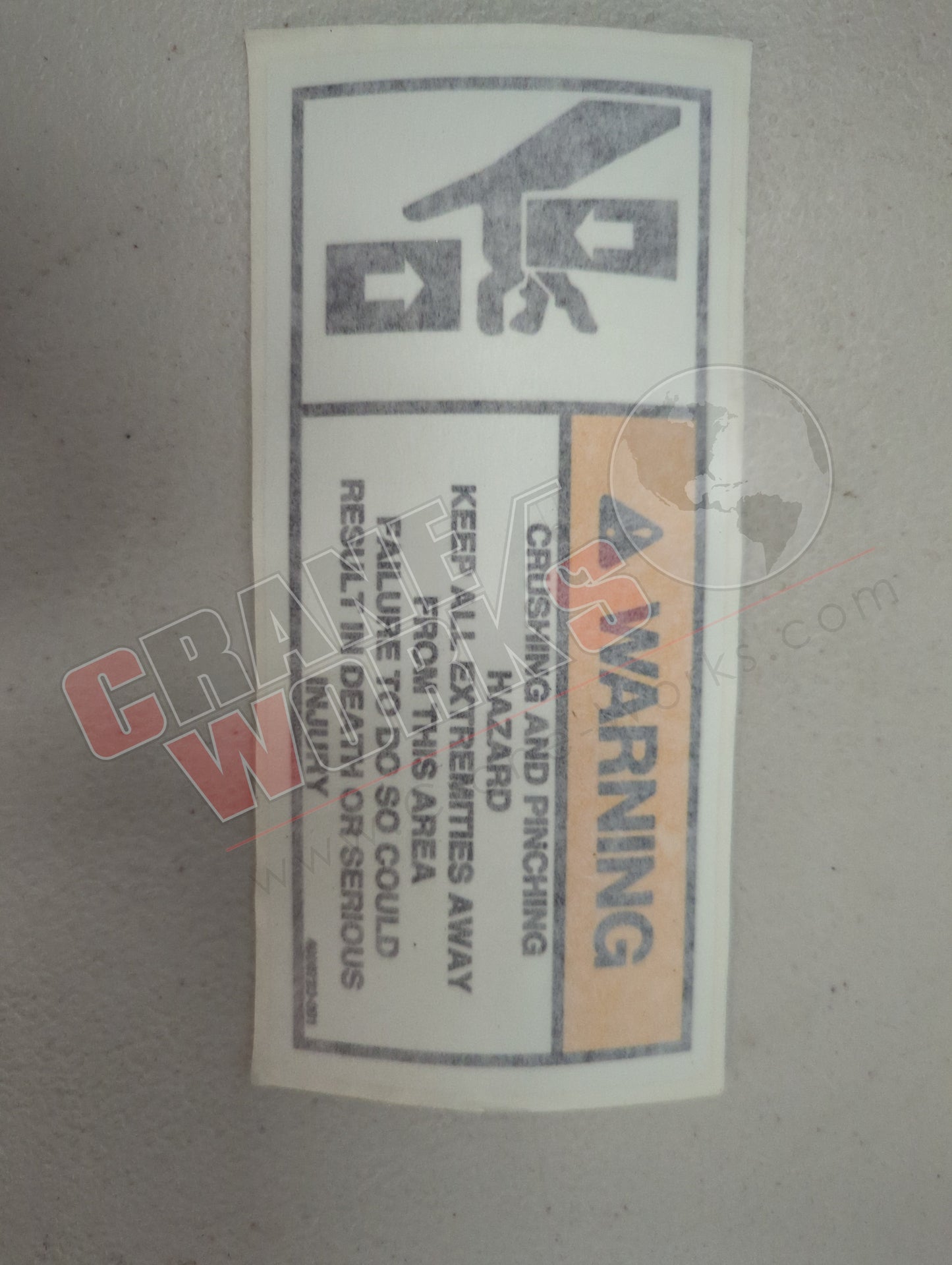 4000720.001 | New Decal; Warning Crush/Pinch