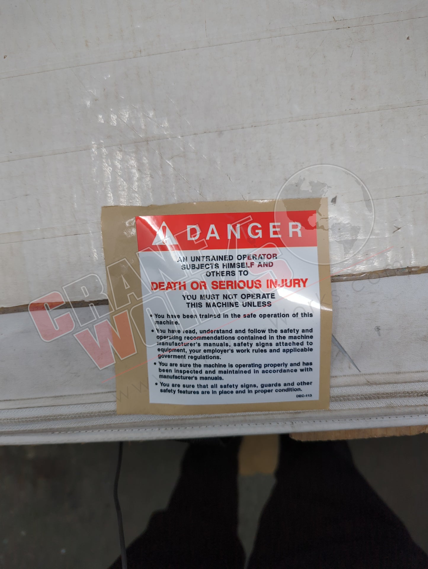 DEC-113 | New An Untrained Operator Subjects Himself And Others