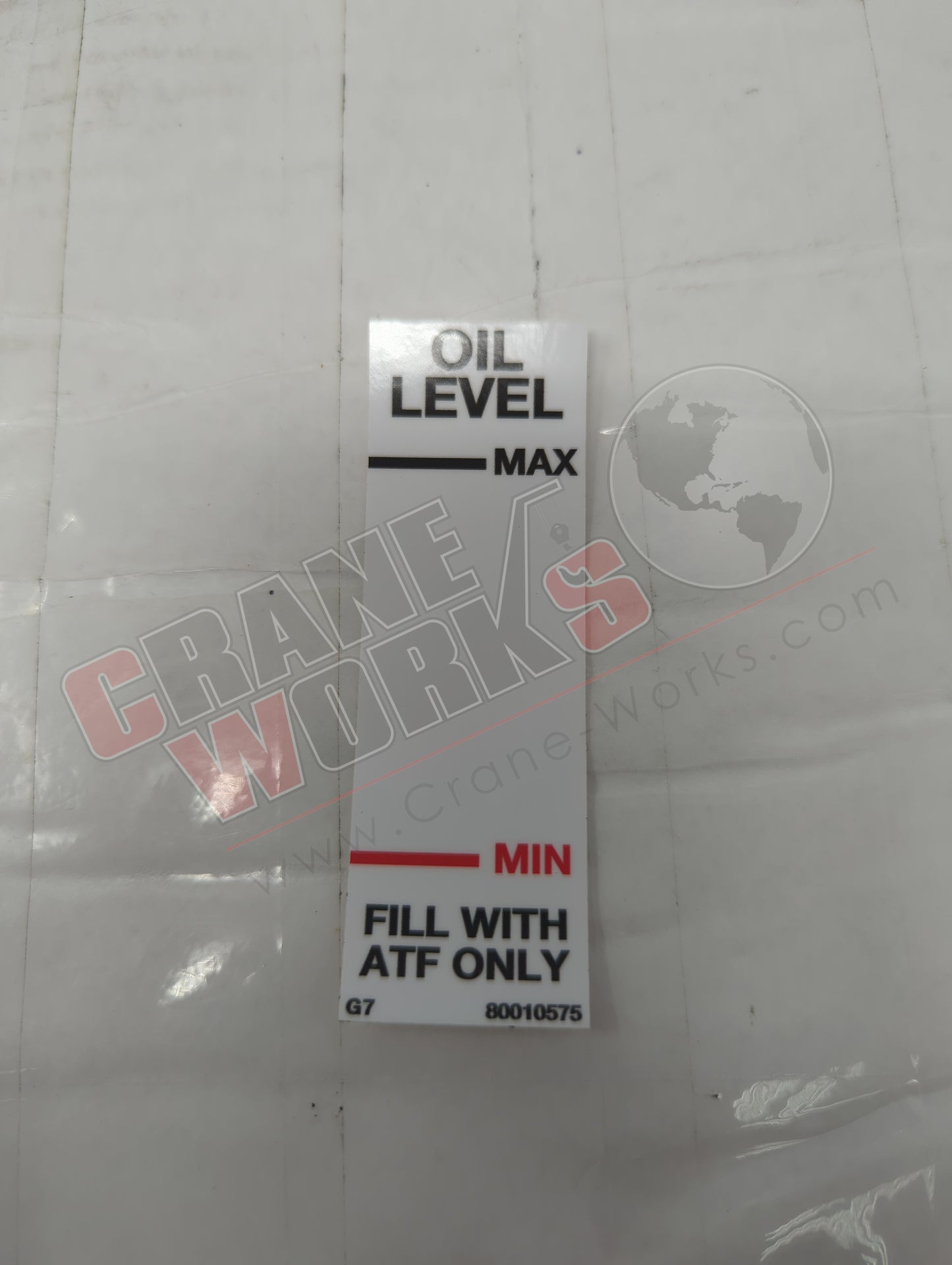 80010575 | New Decal - Oil Level