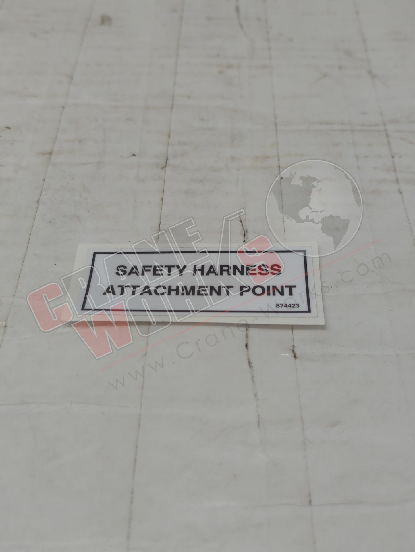 874423 | New Decal - Safety Harness Att Point