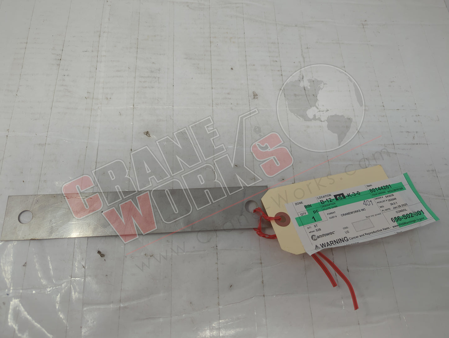 80144261 | New Plate, Shim