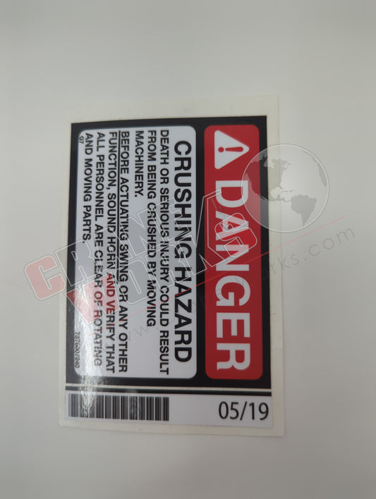 7376007240 | New Decal-Danger Swing