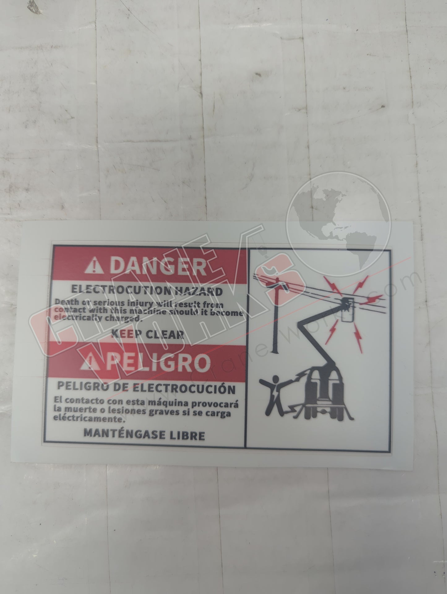 ELE | New Dec: Danger Electrocution 3X5 Bilingual