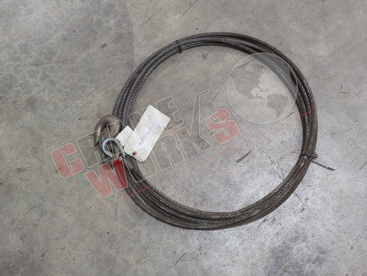 3/8"X45' W/HOOK | New Cable W/3 Ton Hook