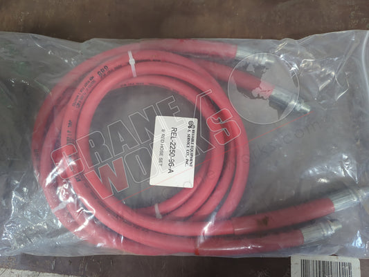 2250-96-A | New Hose Set, 8' Red W-3/8