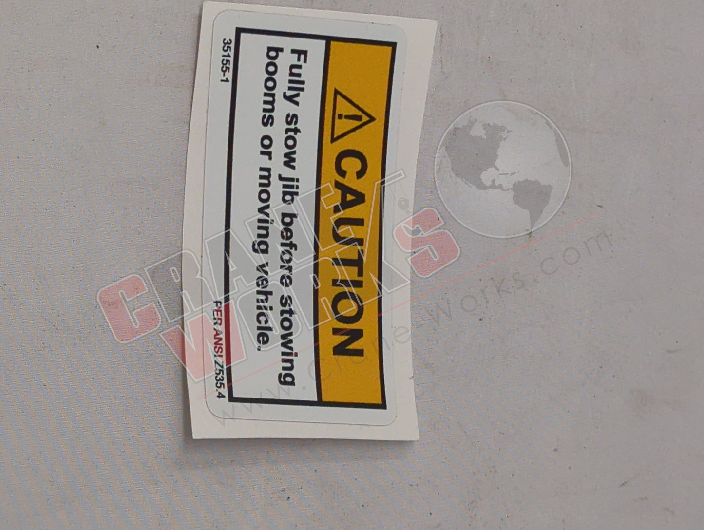 35155-1 | New Decal,Caution,Jib Stow