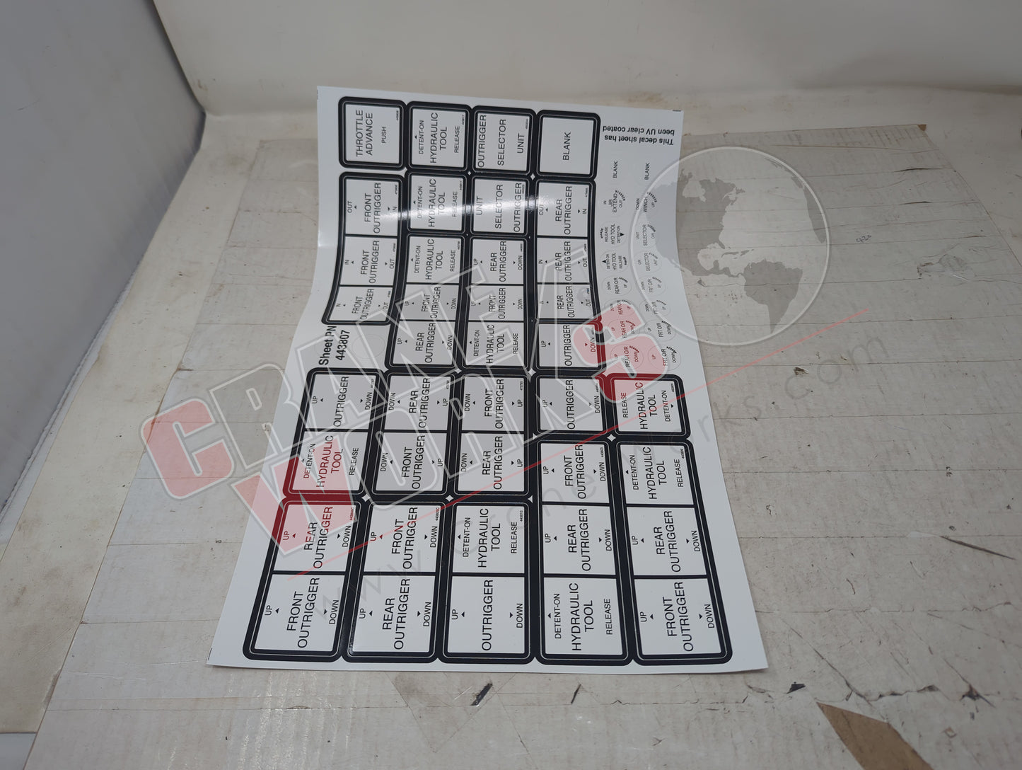 443807TU | New O/R Control Decals