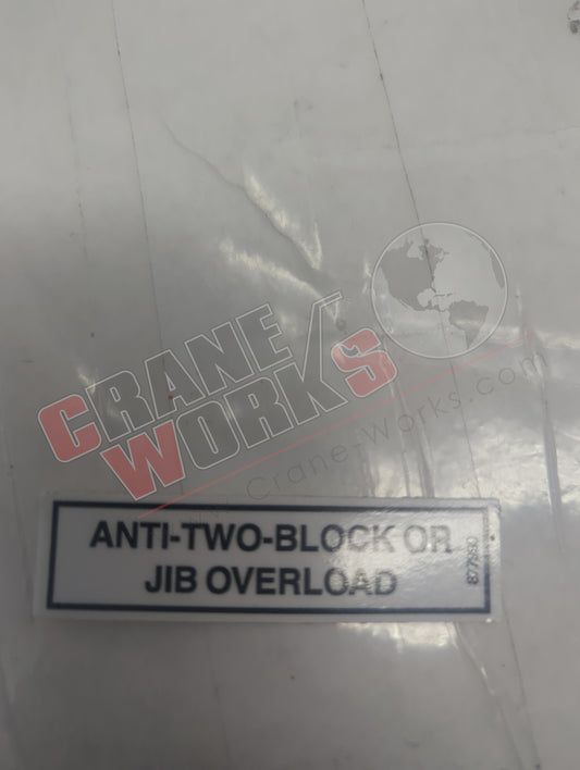 877990 | New Decal - A2B/Jib Overload