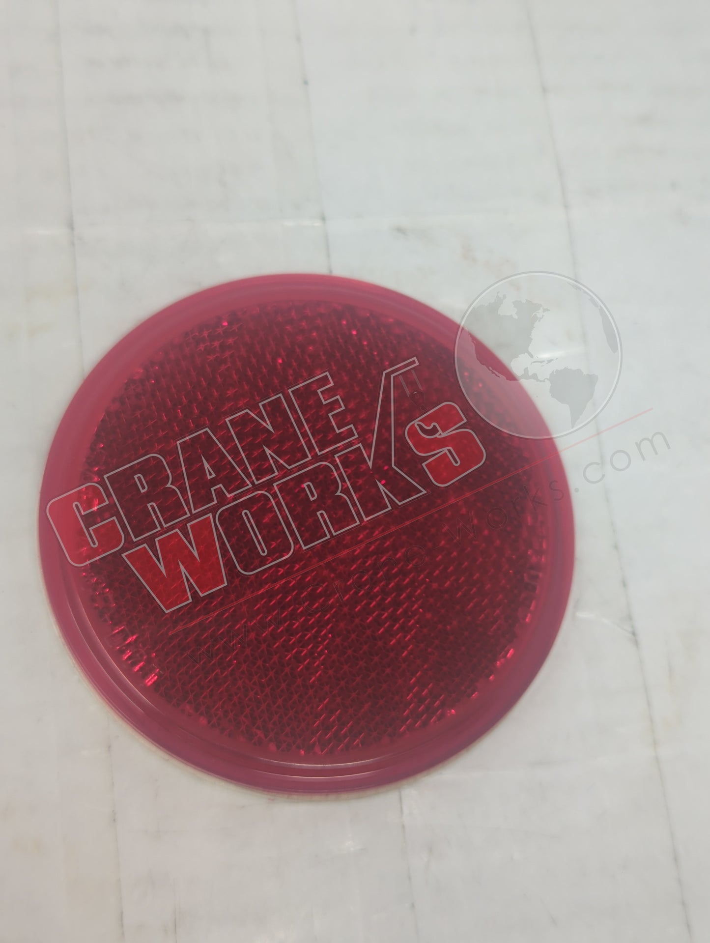 47R-3 | New Reflector, Dot Sticker, Red, Round, 3"