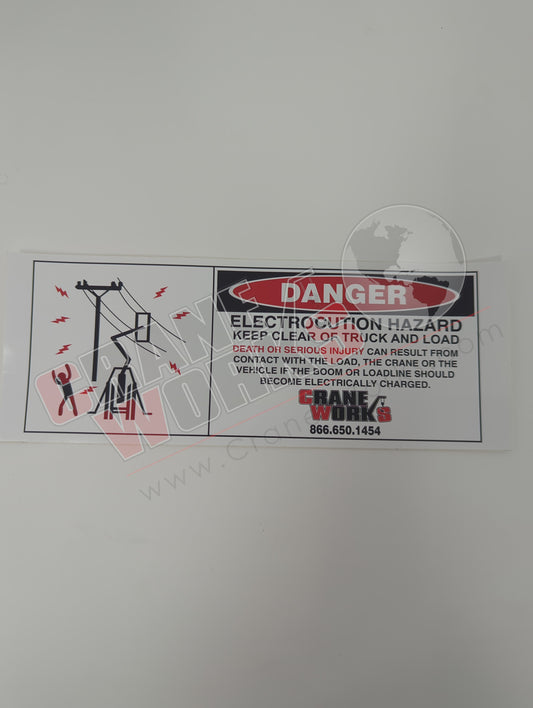651-00184-S | New Decal Electrocution Hazard Small  3X8