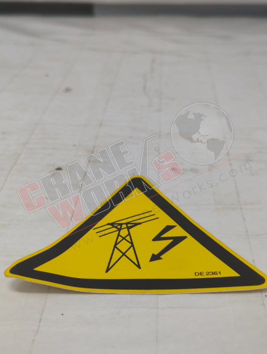 DE2361 | New Safety Decal