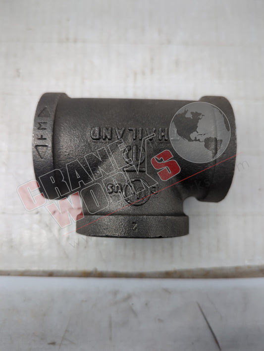 MT112F | New 1-1/2" Black Pipe Tee