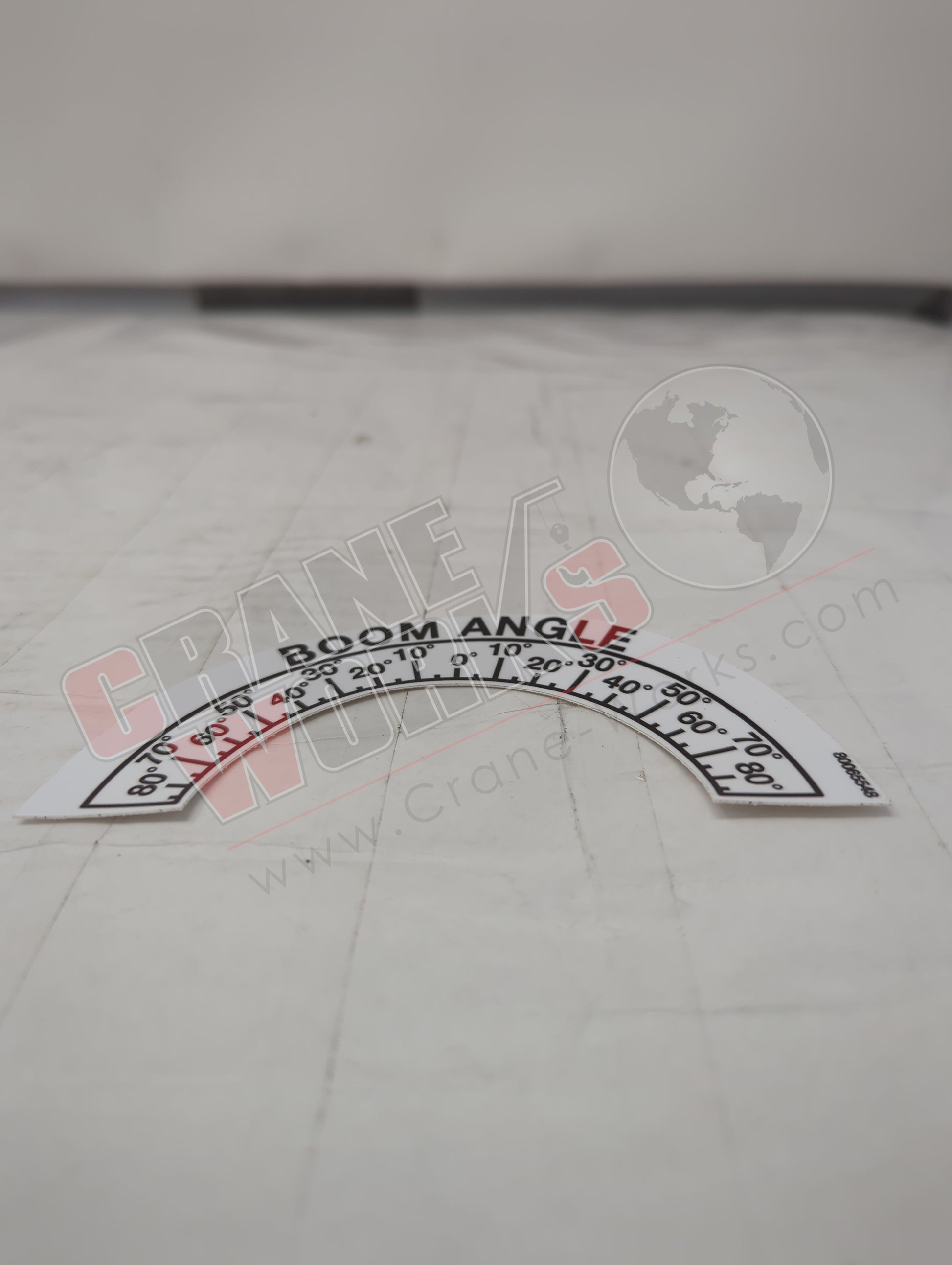 Picture of 80065548, a  New Decal-Boom Angle Ind-Basket.