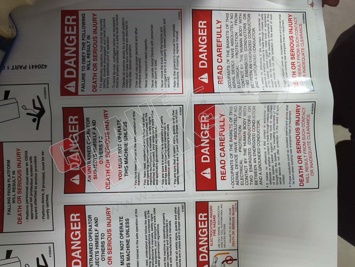 420441TU | New Decal Sheet