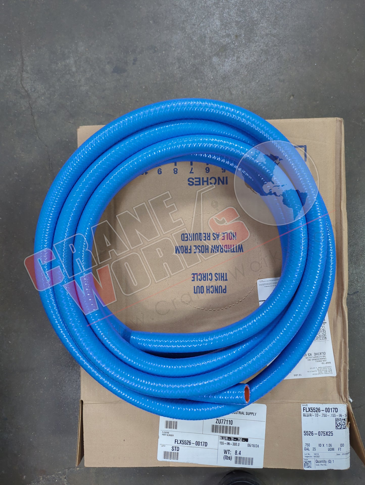 5526-075X25FX | New 3/4" Silicone Heater Hose