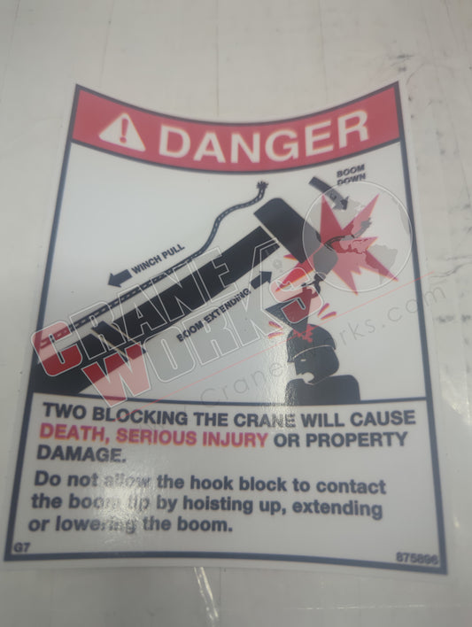 875896 | New Decal- Danger Two Blocking