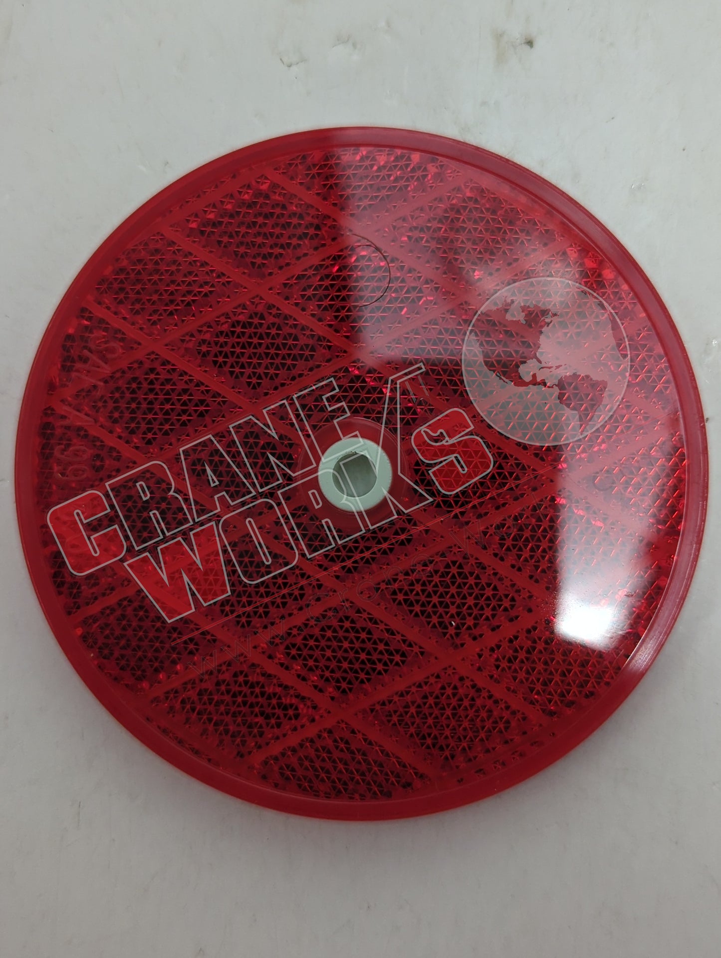 PT9806R | New 3-3/16" Red Reflector