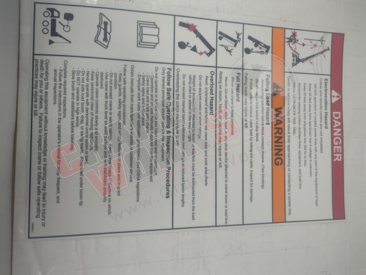70396613 | New Decal-Crane Safety & Oper