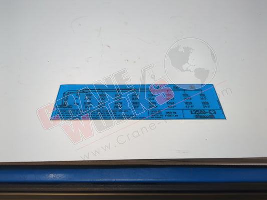 10010335 | New Load Chart Decal