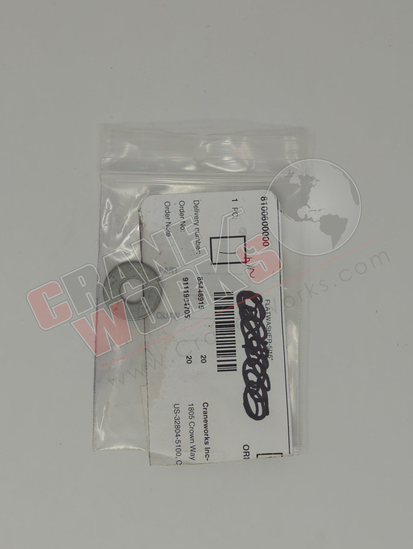 8100600000 | New 5/16 Flat Washer