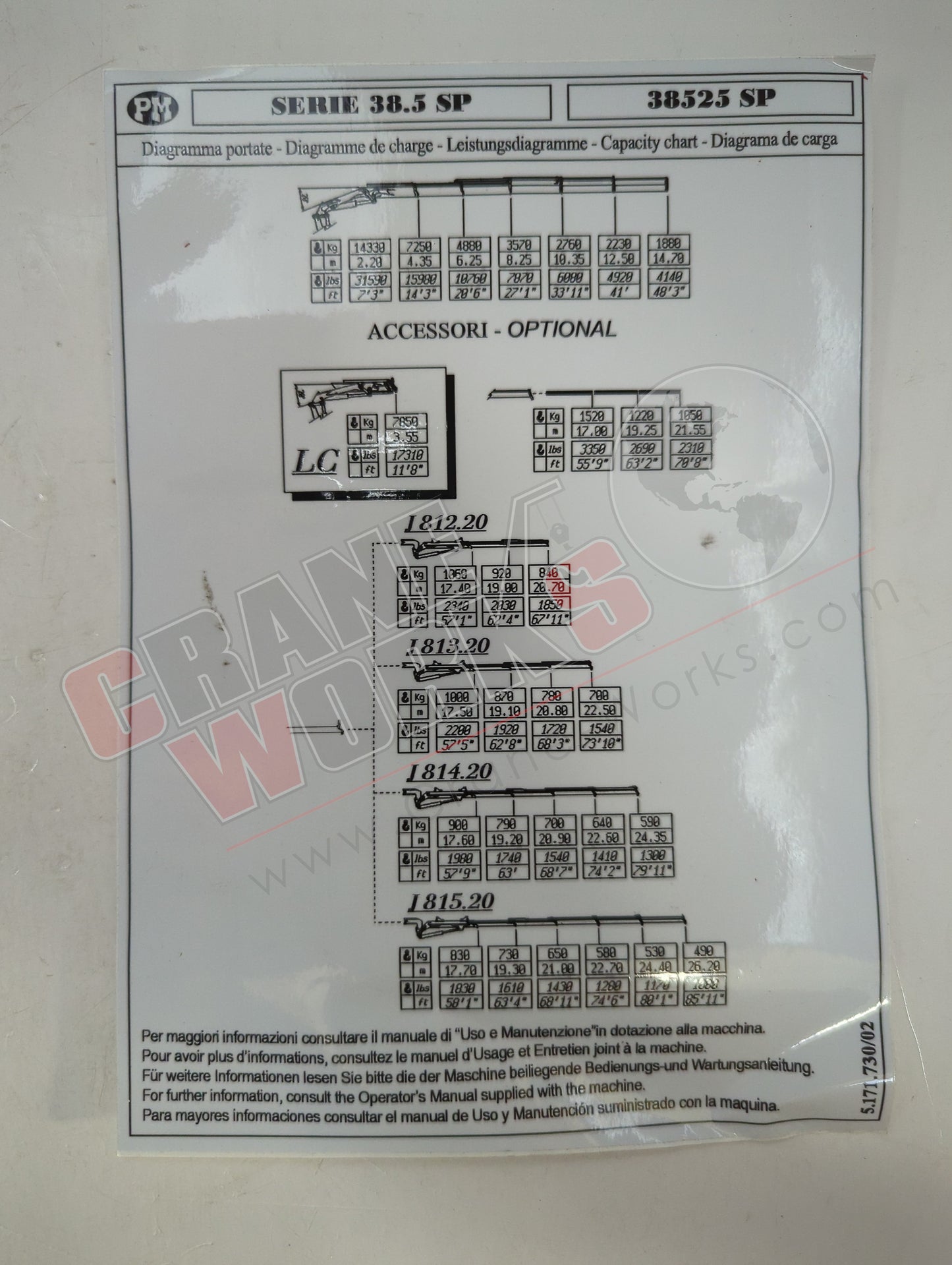 171730000 | New Load Chart