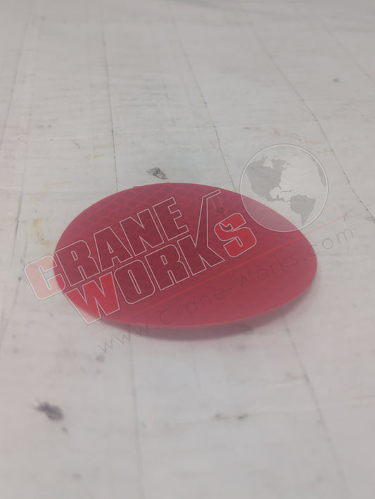 53DV07 | New Reflective Tape,3" Round,Red,Dot