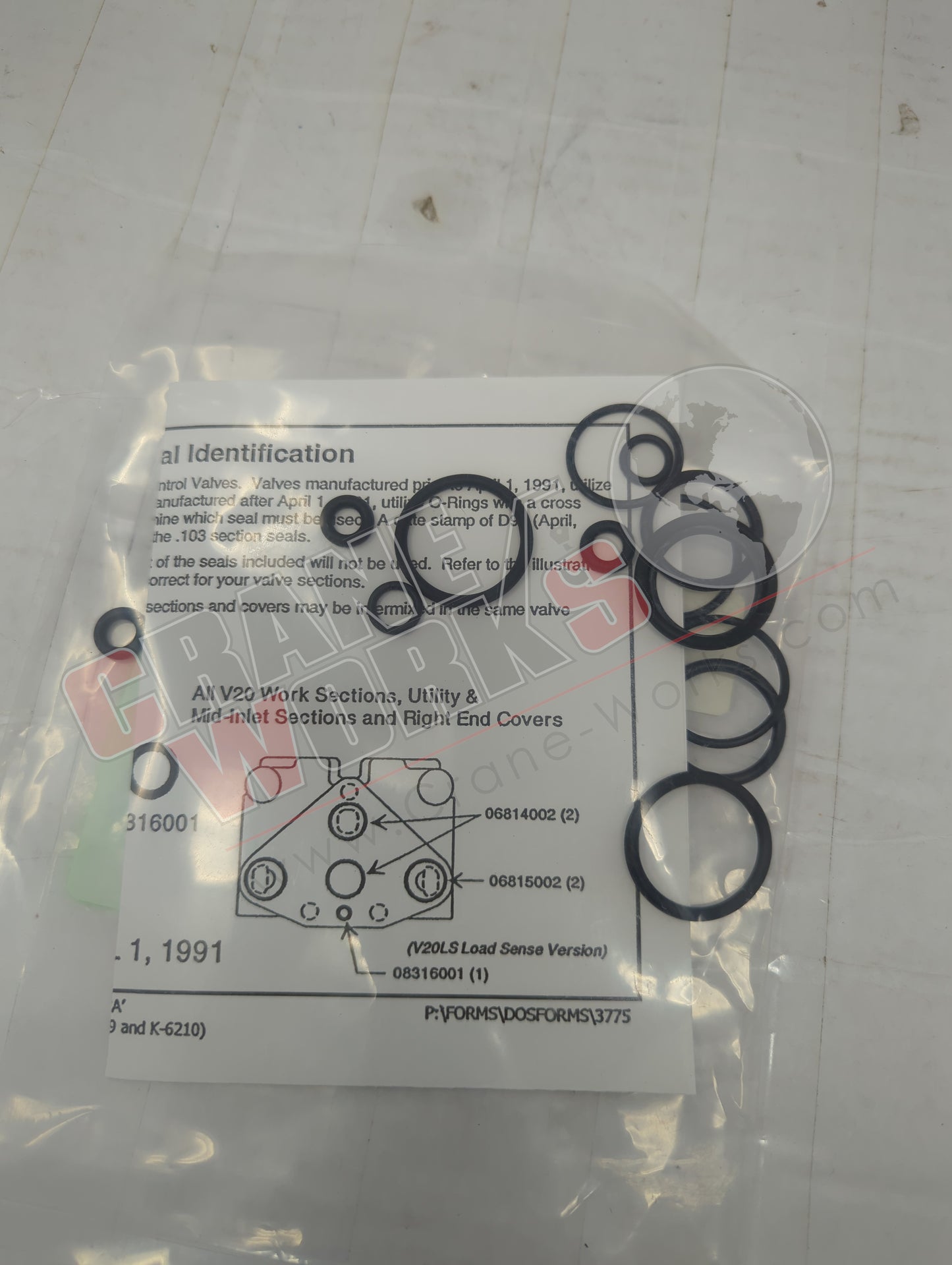 974496 | New Valve Seal Kit - Incls 4 O-Rings