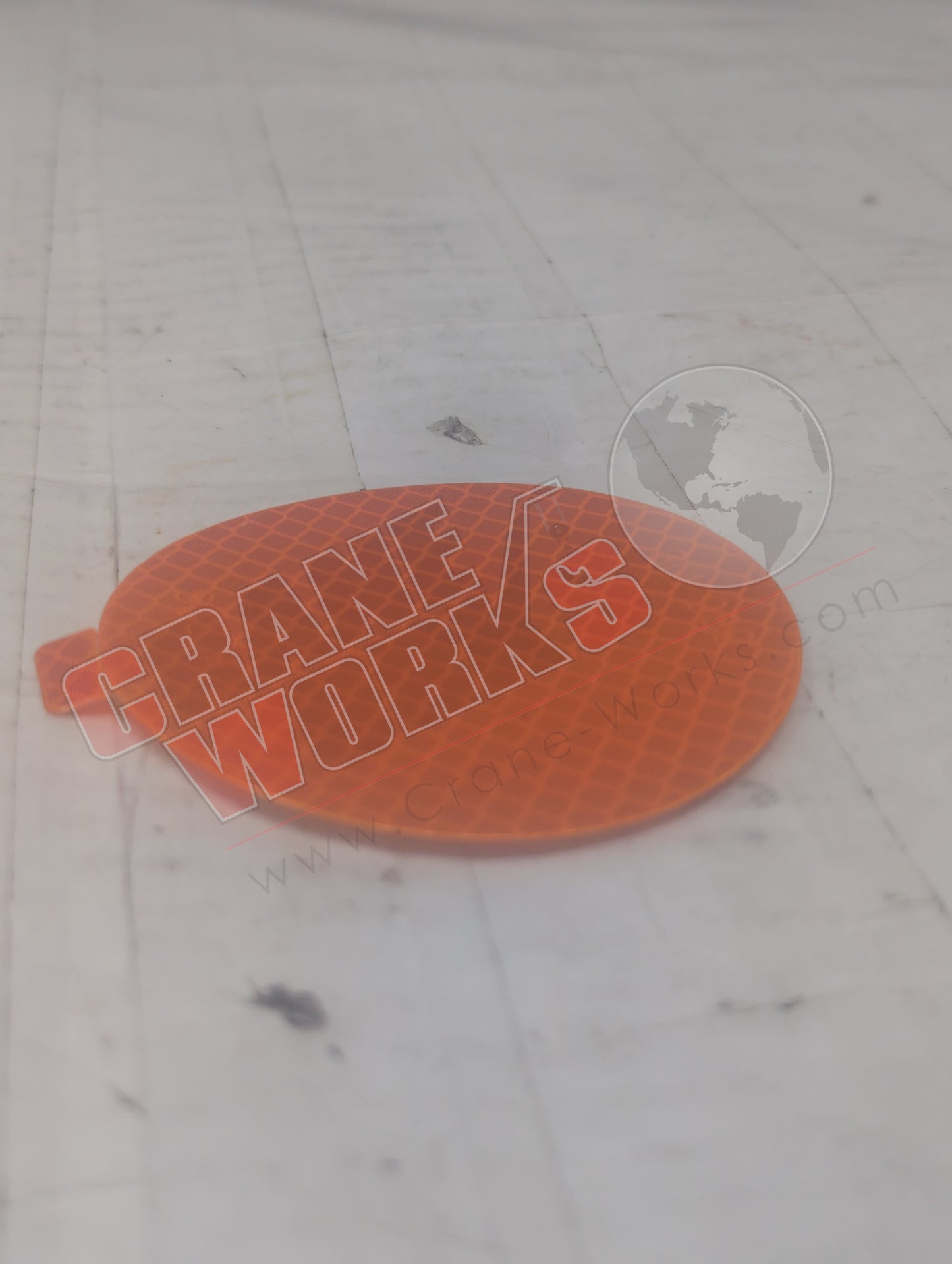 53DV06 | New Reflective Tape,3" Round,Amber,Dot