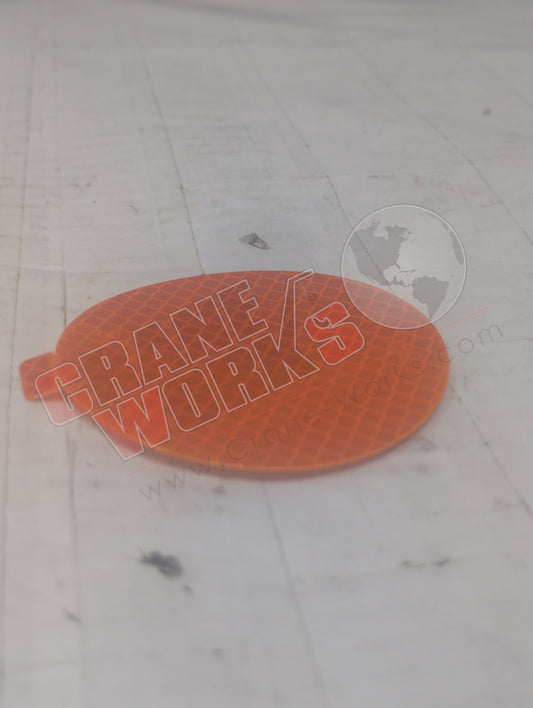 53DV06 | New Reflective Tape,3" Round,Amber,Dot