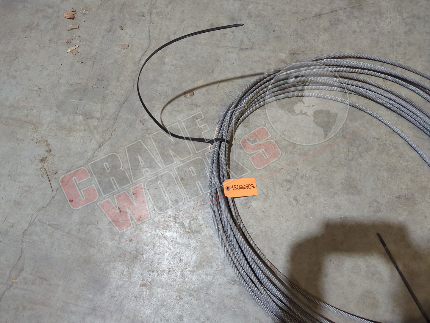 45022802 | New 3/8"X140' 7X19 Cable With Thimble Eye
