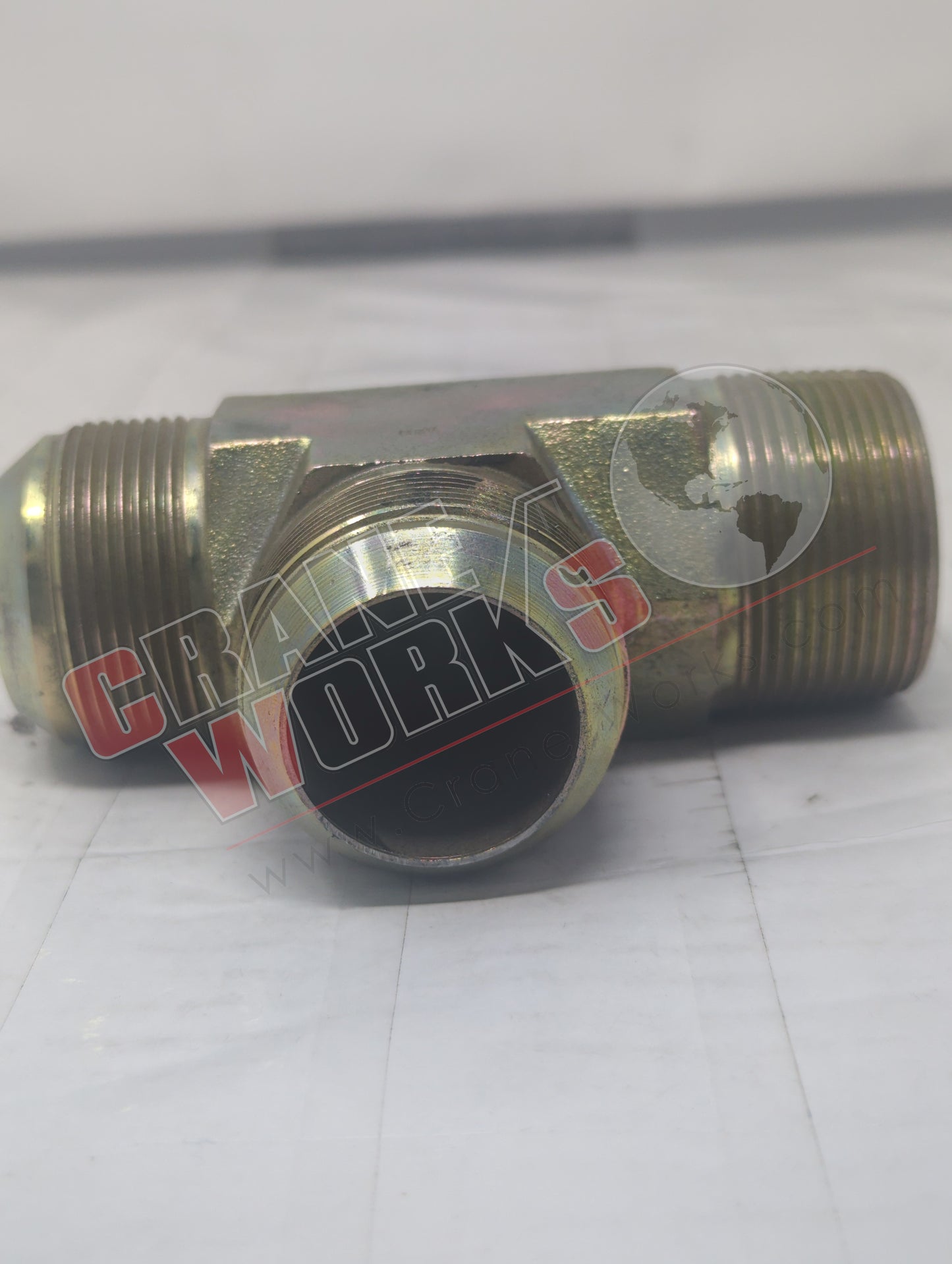 B2605242424FG | New 1-1/2" Jic X 1-1/2 Mpt Run Tee (2605-24-24-24)