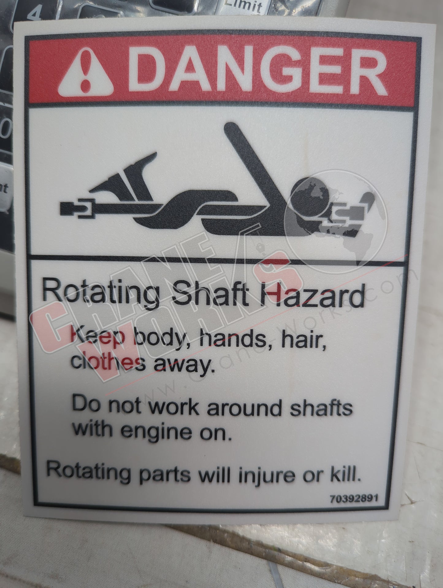 R1023 | New Rotating Drive Line Danger