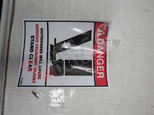 875893 | New Decal; Danger Outrigger